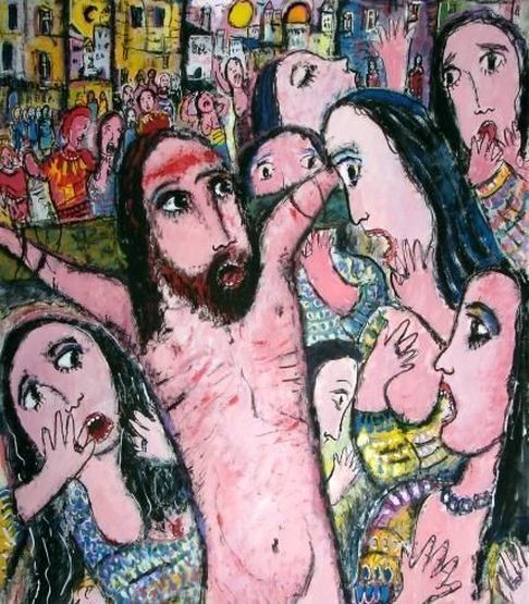 Jesus begegnet den klagenden Frauen © Ulrich Leive